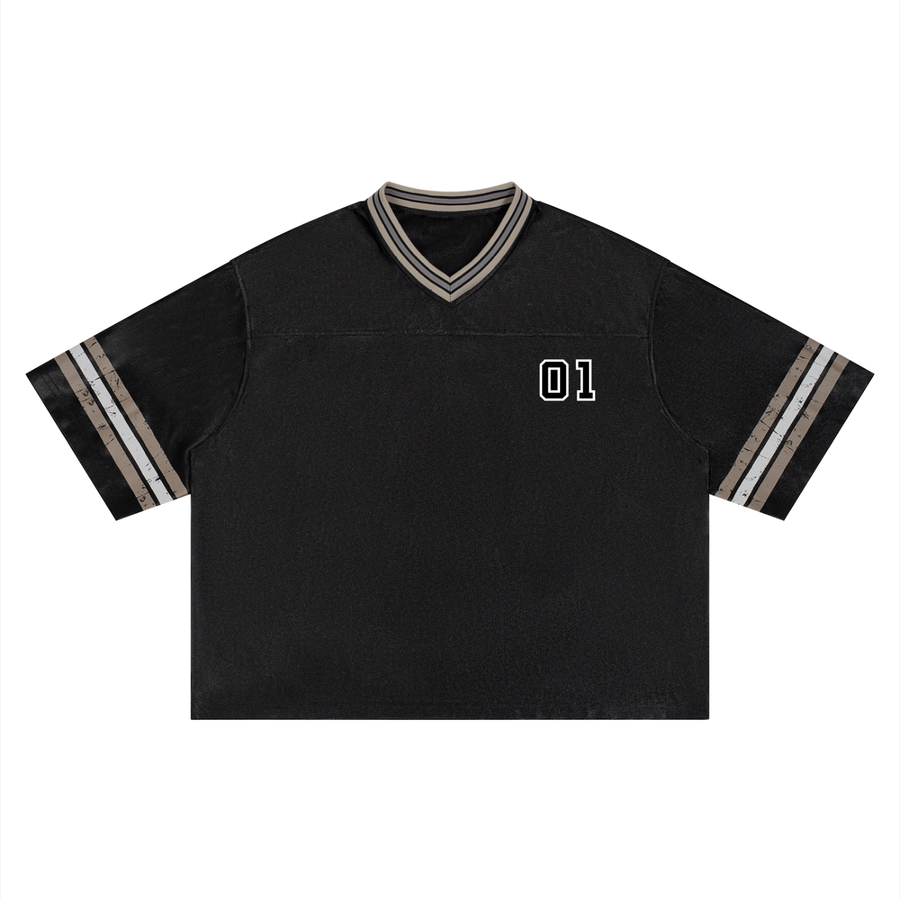 Jersey de football unisexe rayé à coupe ample - Gain