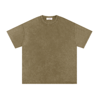 T-shirt oversize en coton à effet délavé « neige »