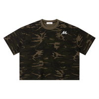 T-shirt unisexe à motif camouflage et coupe carrée - No Limits