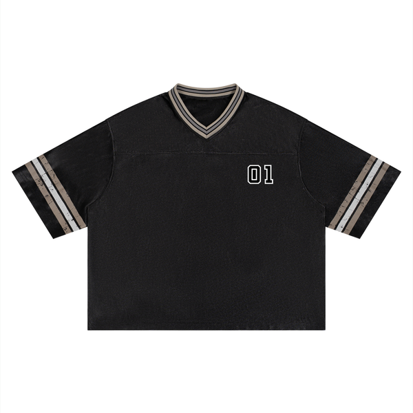 Jersey de football unisexe rayé à coupe ample - Success