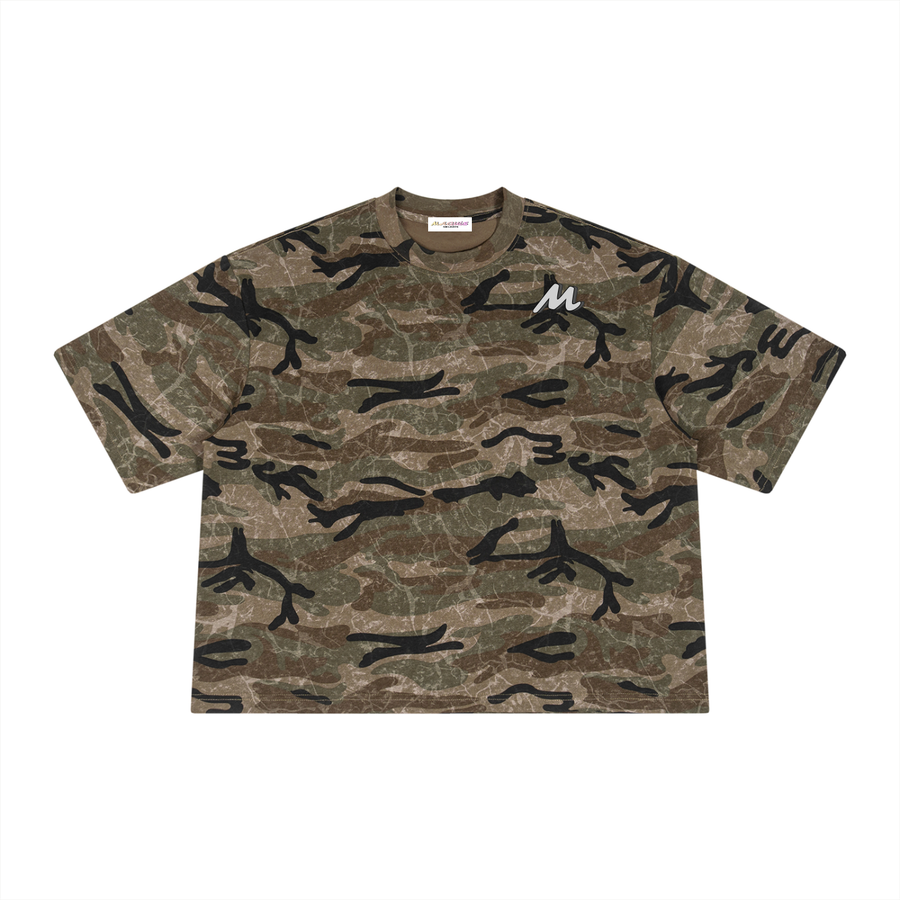 T-shirt unisexe coupe carrée à motif camouflage - No Limits