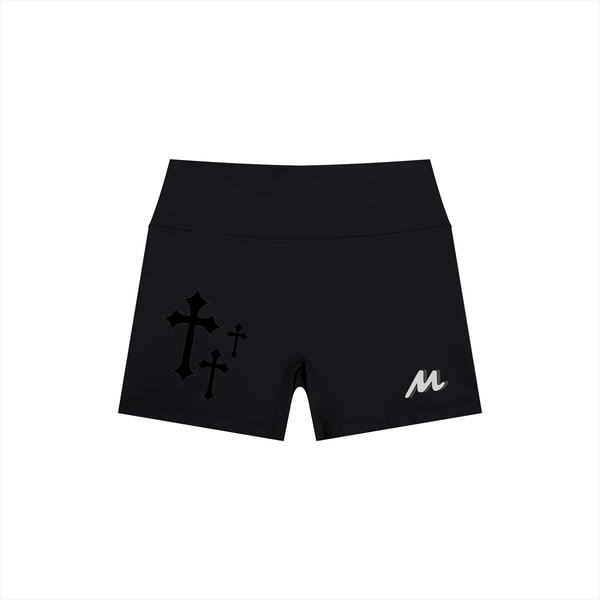 Short de yoga taille haute pour femme - Stargirl Crosses