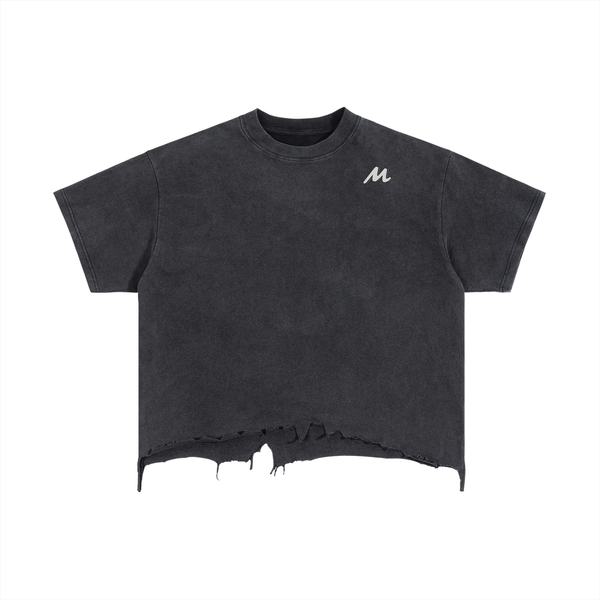 T-shirt coupe carrée, délavage et ourlet usé - Elite