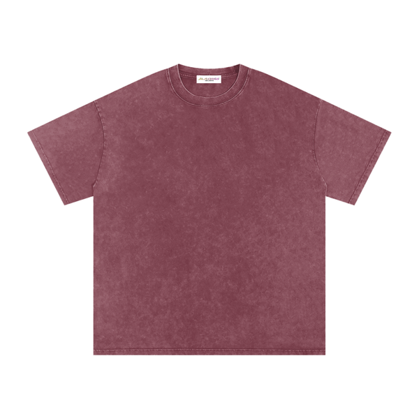 T-shirt oversize en coton à effet délavé « neige »