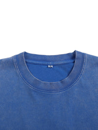T-shirt oversize en coton à effet délavé « neige »