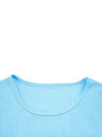 Crop top moulant froncé